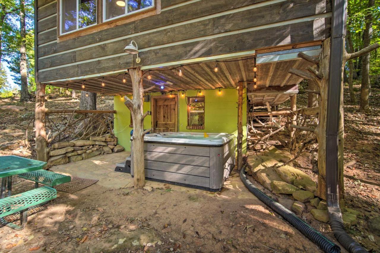 The Treehouse Cabin Creekside Home With Hot Tub! Summerville Dış mekan fotoğraf