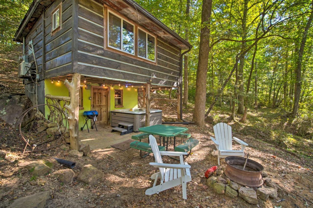 The Treehouse Cabin Creekside Home With Hot Tub! Summerville Dış mekan fotoğraf